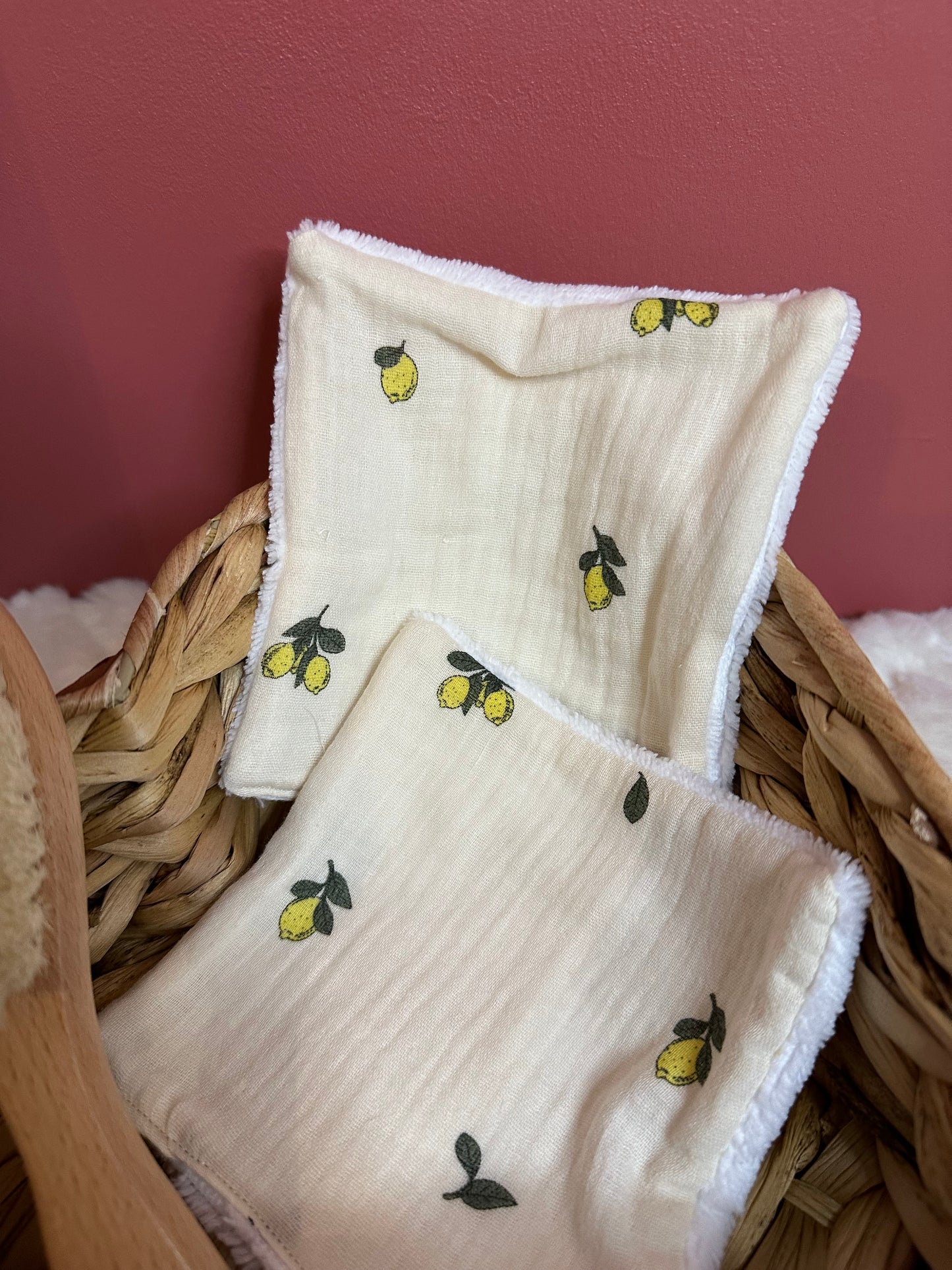 Débarbouillettes - Citron beige