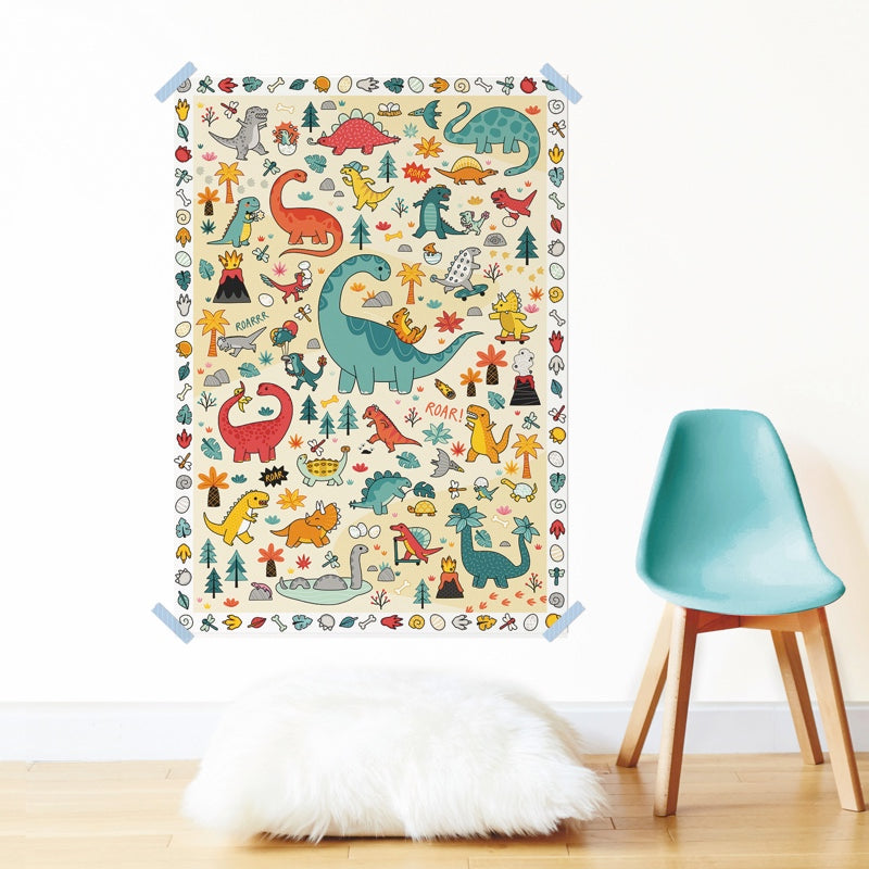 Poster créatif - les dinosaures