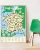 Poster pédagogique - Carte de France