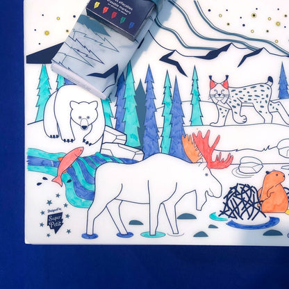 Coloriage éducatif : FAUNE BOREALE