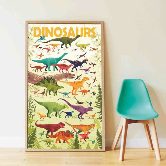 Poster pédagogique - les dinosaures