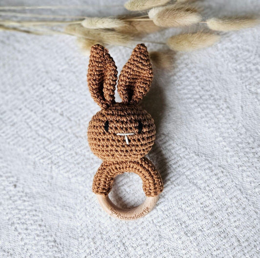 Hochet en crochet - Lapin